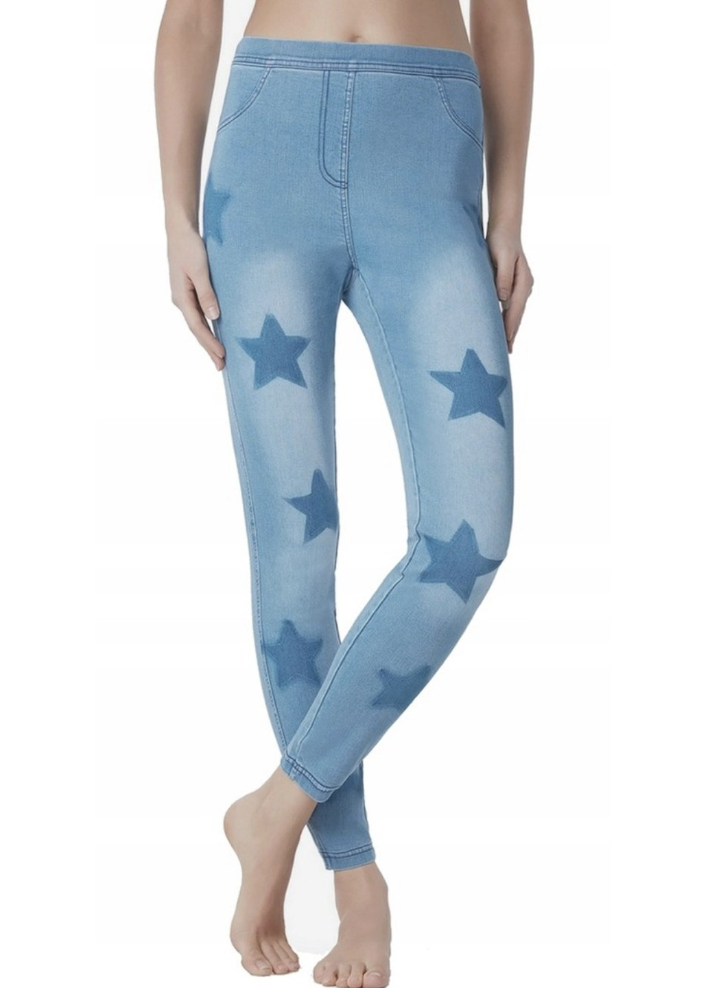 Голубые демисезонные джеггинсы Fashion Forms