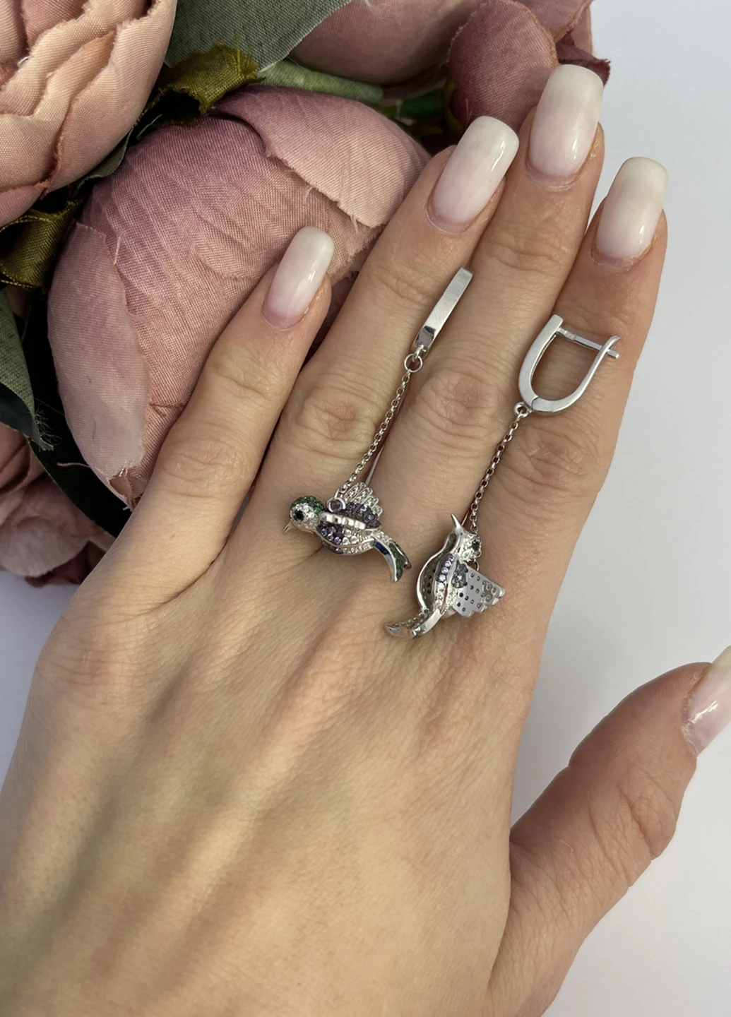 Серьги Silver Flame (251264757)