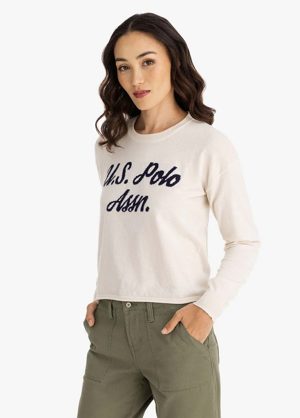 Кремовий демісезонний джемпер джемпер U.S. Polo Assn.