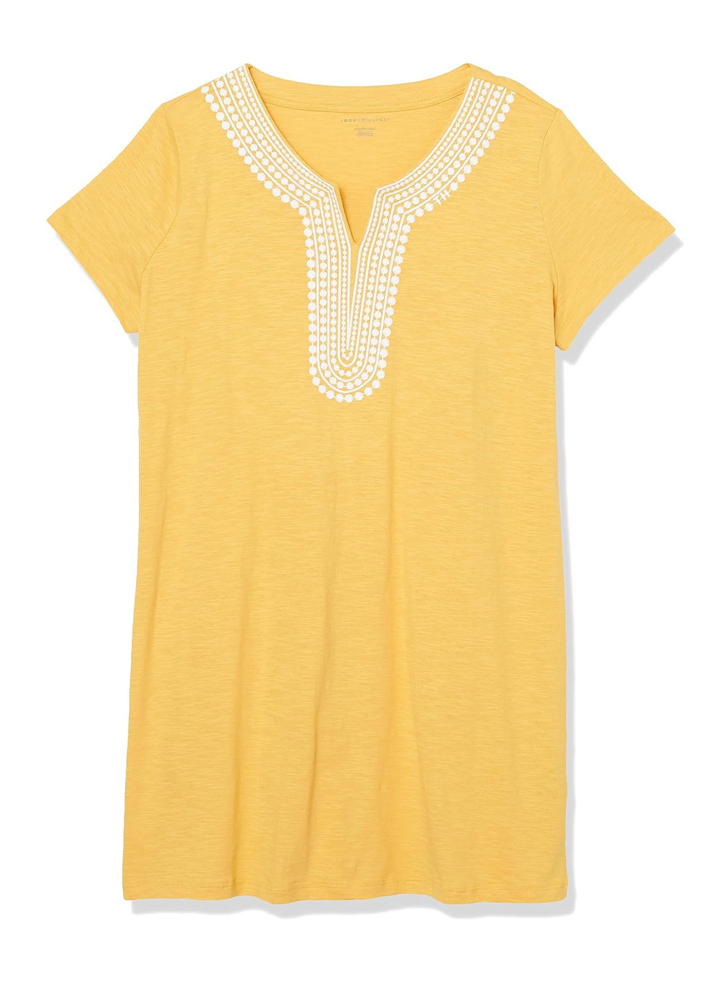 Желтое кэжуал платье платье-футболка Tommy Hilfiger однотонное