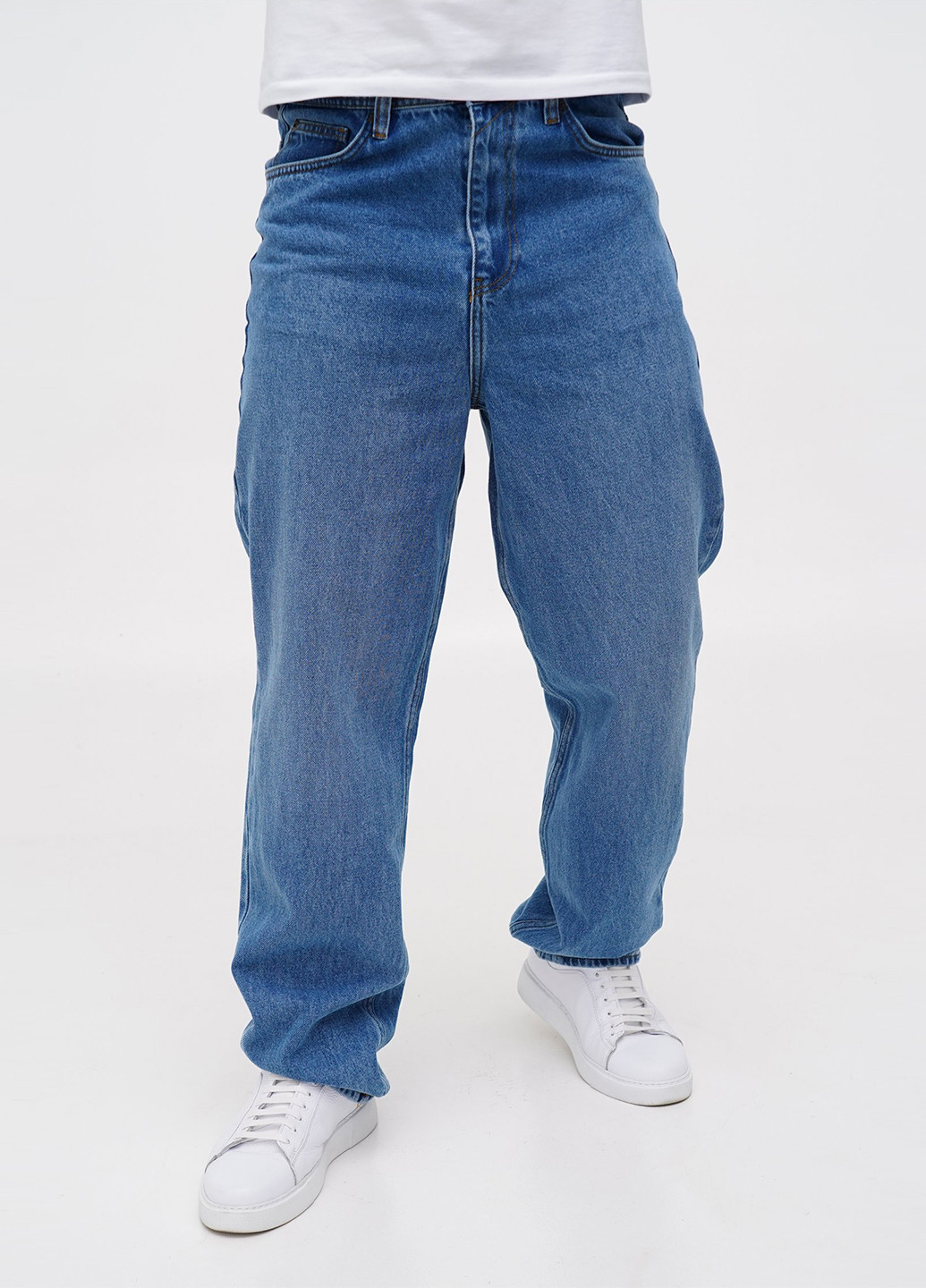 Светло-синие демисезонные баллоны джинсы Trend Collection