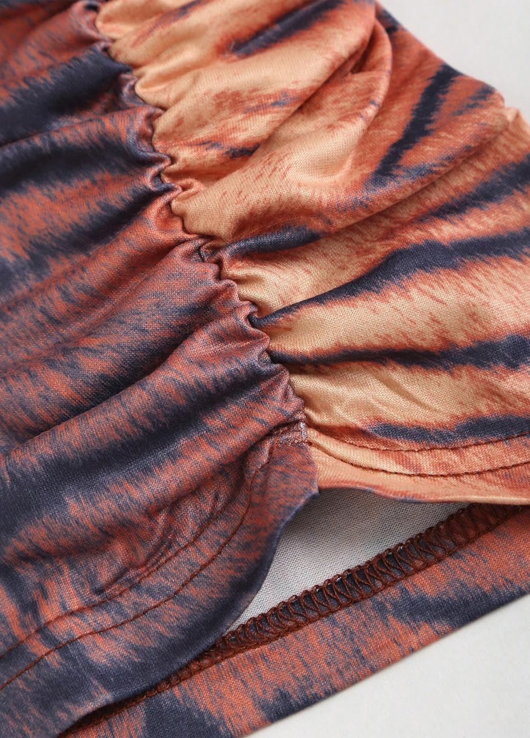 Помаранчева вечірня, коктейльна, кежуал сукня з відкритою спиною SHEIN тигровый