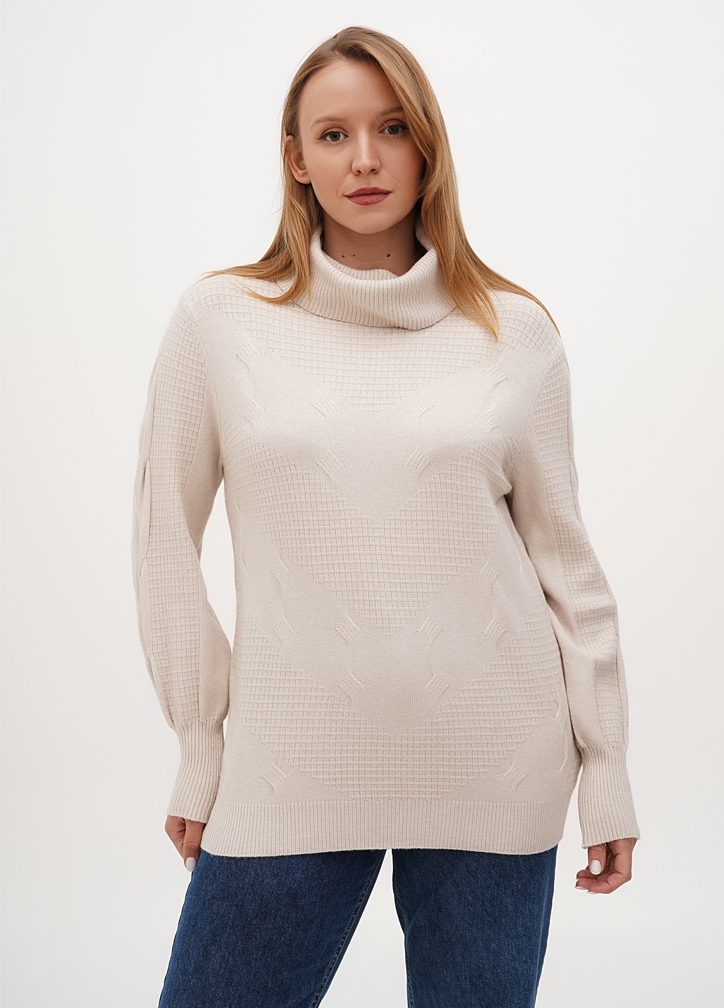 Светло-бежевый демисезонный свитер Anne