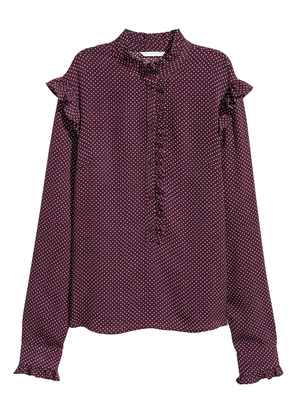 Бордова блуза H&M