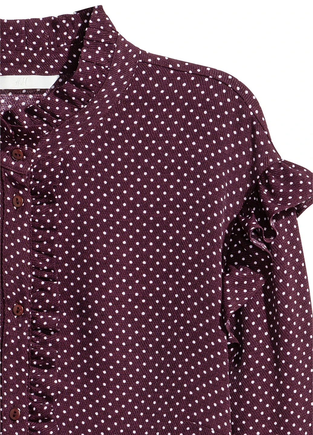 Бордова блуза H&M