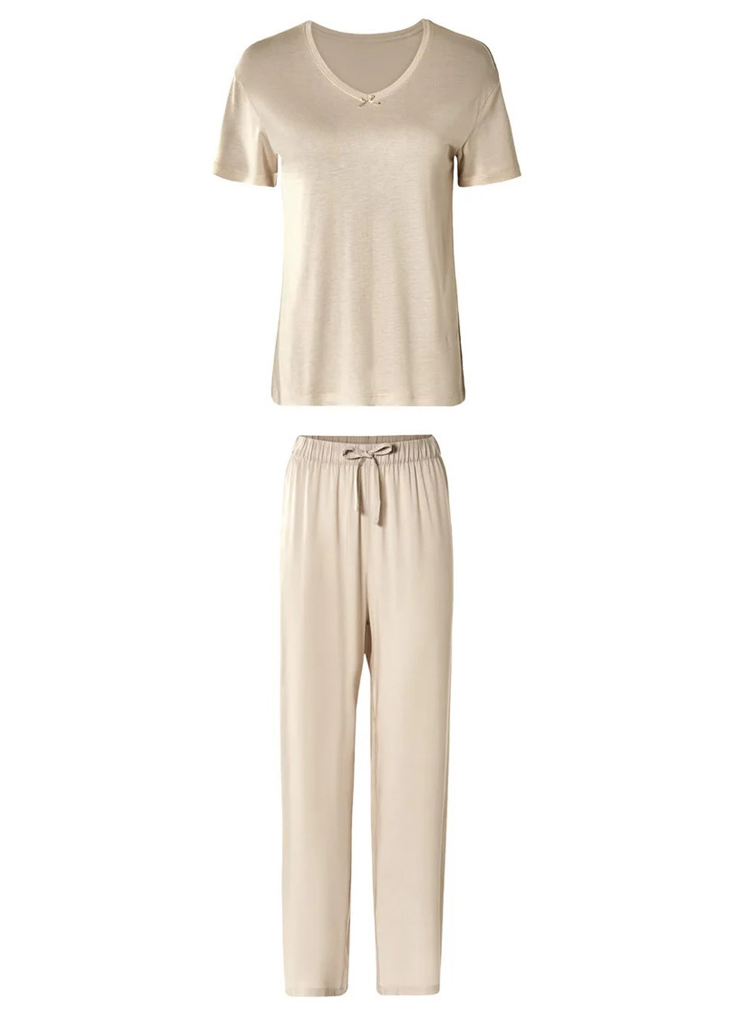 Світло-бежева всесезон піжама (футболка, брюки) футболка + штани Esmara