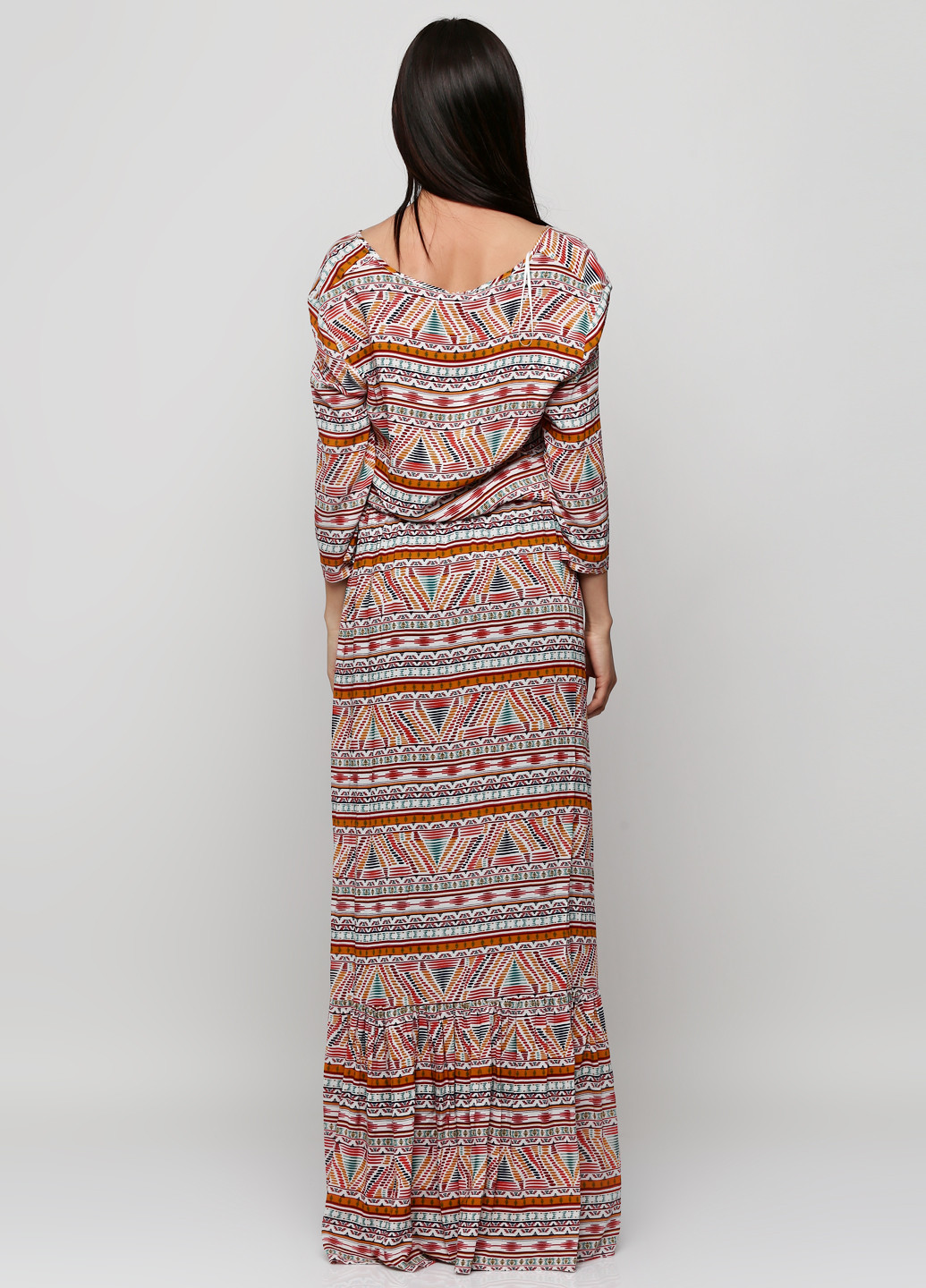 Комбинированное кэжуал платье Relish с абстрактным узором