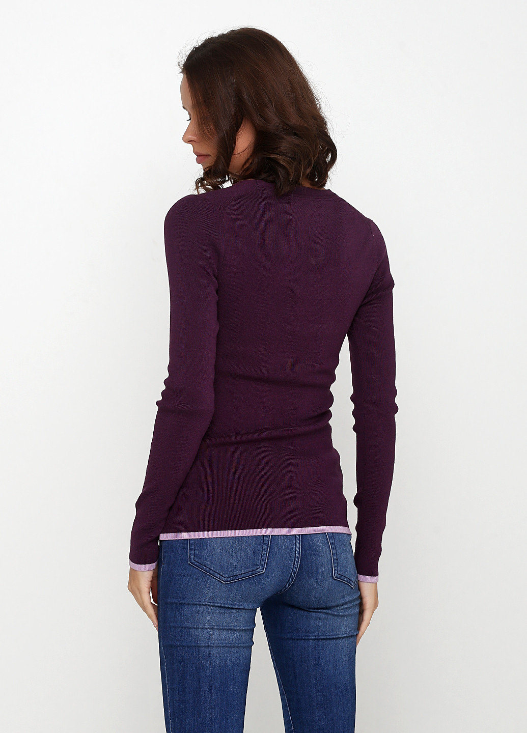 Фиолетовый демисезонный пуловер пуловер Banana Republic