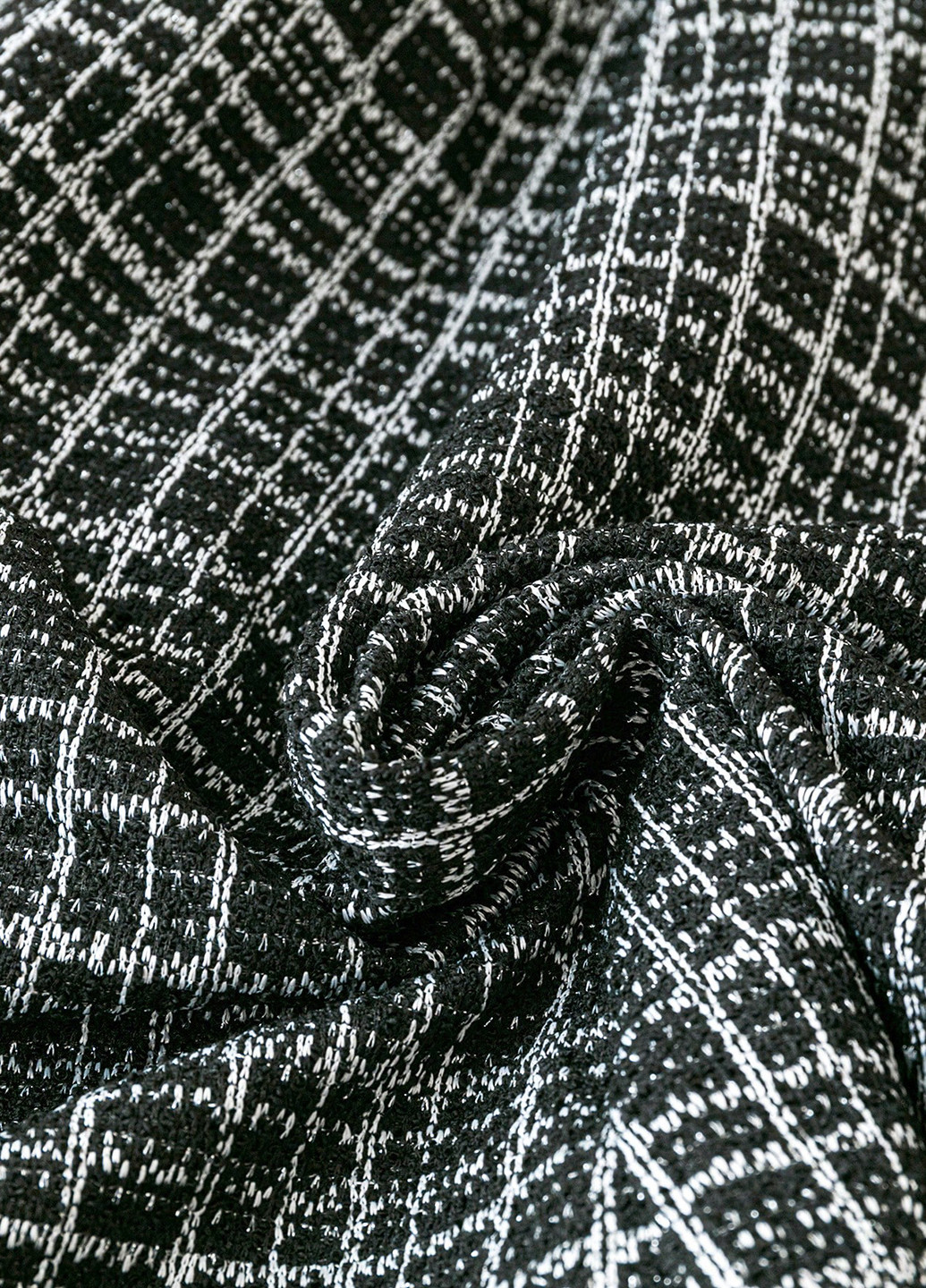 Чорно-білий кежуал сукня кльош SHEIN в клітинку