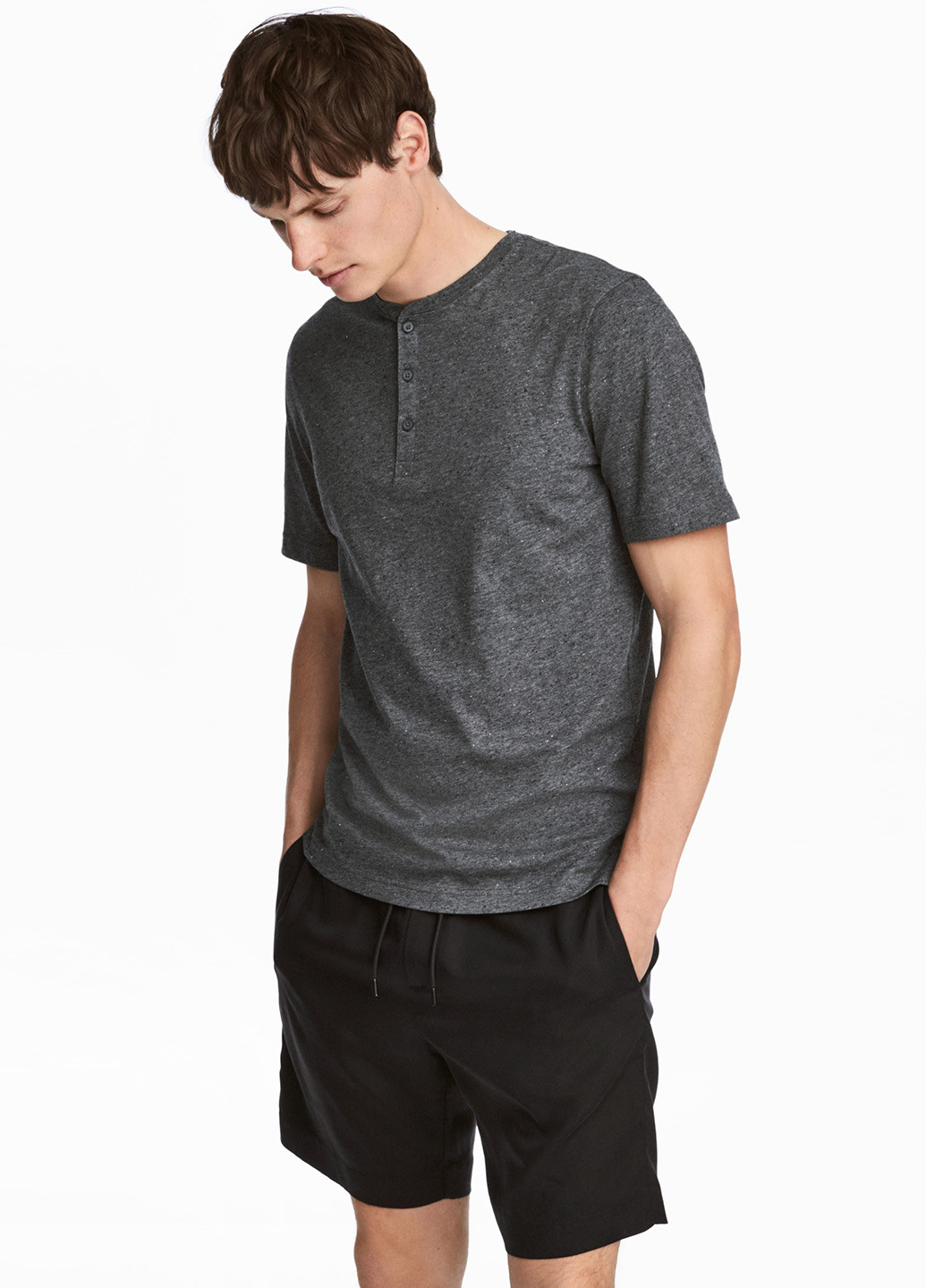 Темно-сіра демісезонна футболка H&M