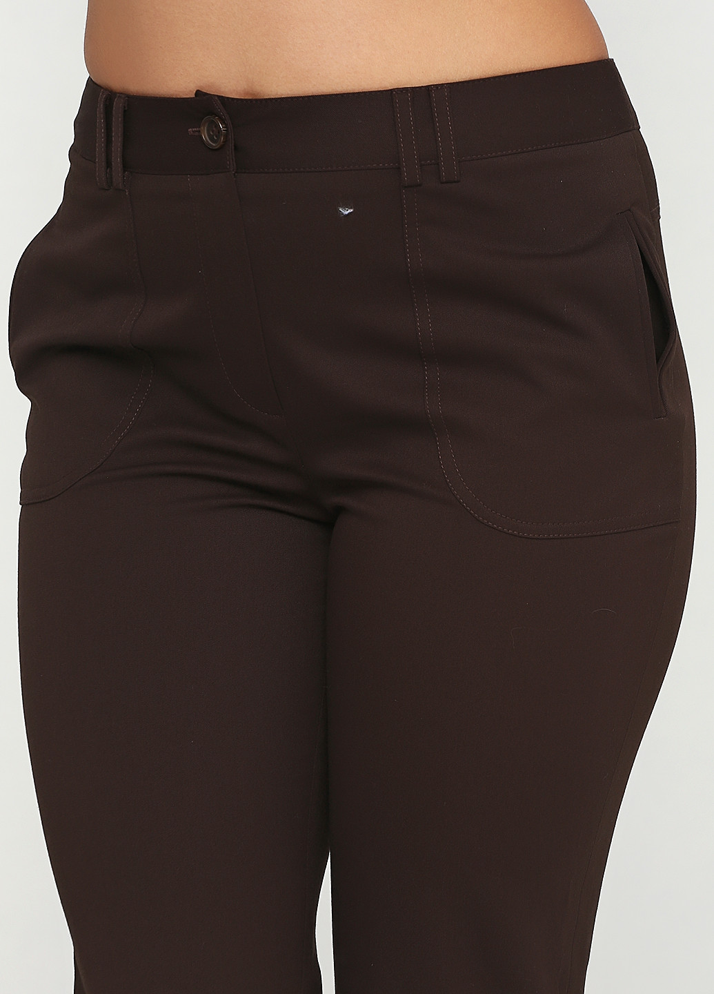 Темно-коричневые кэжуал демисезонные брюки Scottage