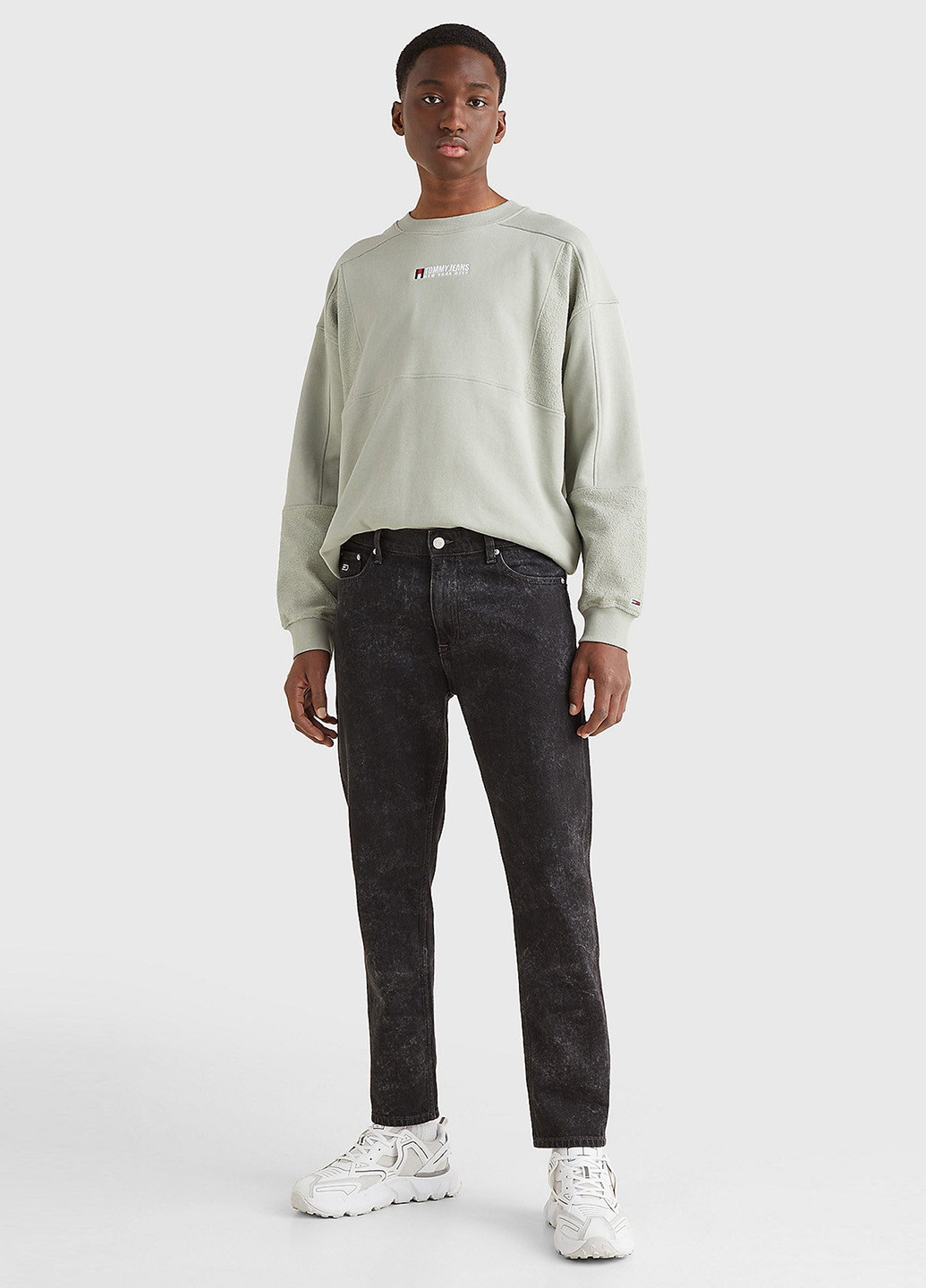 Темно-синие демисезонные прямые джинсы Tommy Jeans