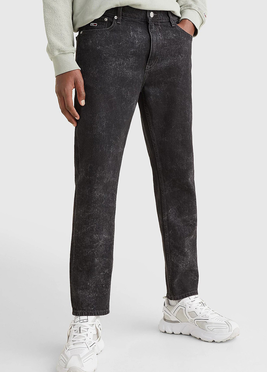 Темно-синие демисезонные прямые джинсы Tommy Jeans