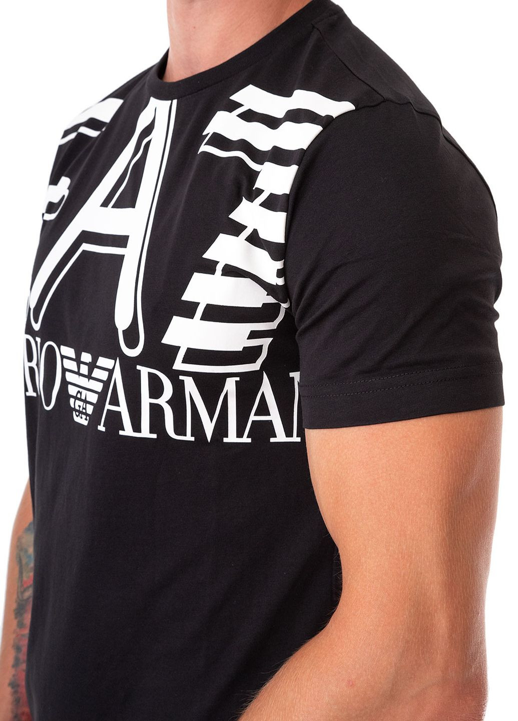 Черная футболка ARMANI EA7
