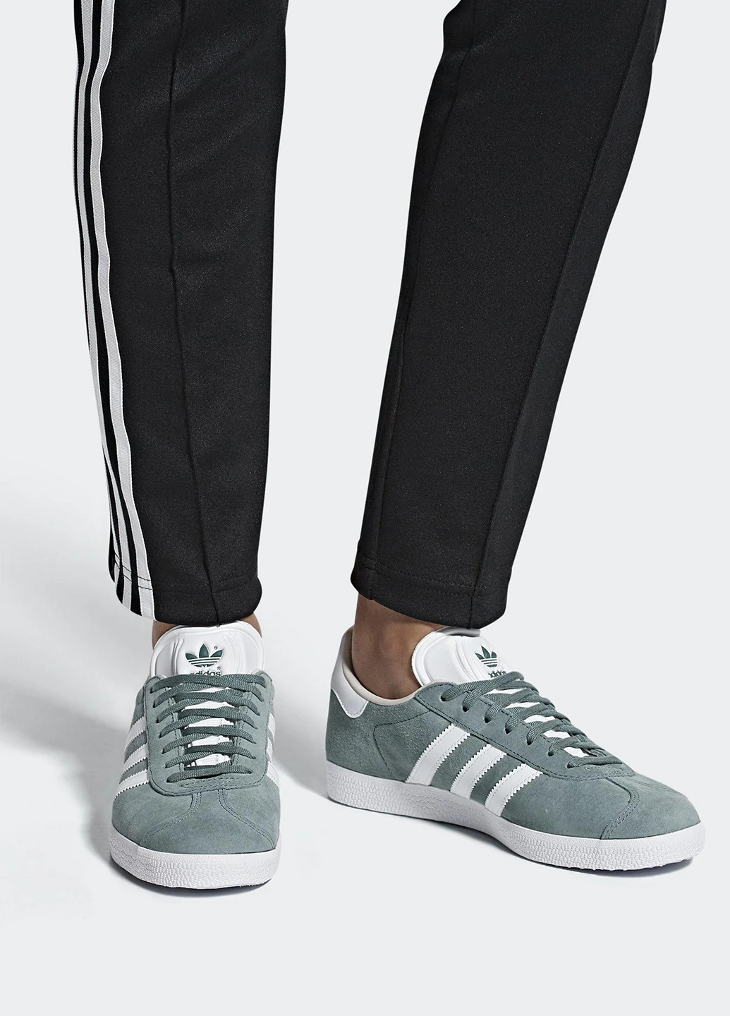 Сіро-голубі кроссовки демісезон adidas Gazelle 1991 года