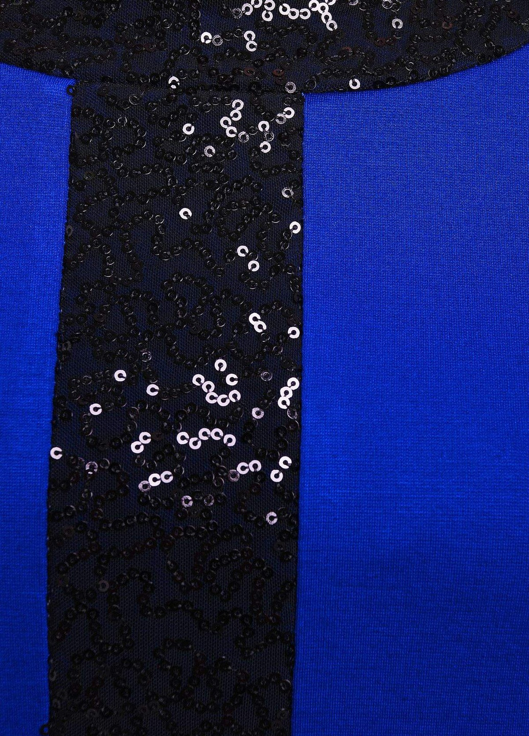 Синее кэжуал платье с декором из пайеток амира синее Tatiana однотонное