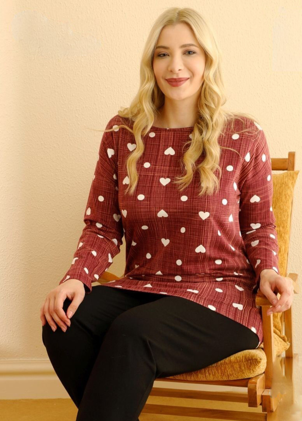 Комбінована всесезон піжама (лонгслів, штани) лонгслів + брюки Seyko