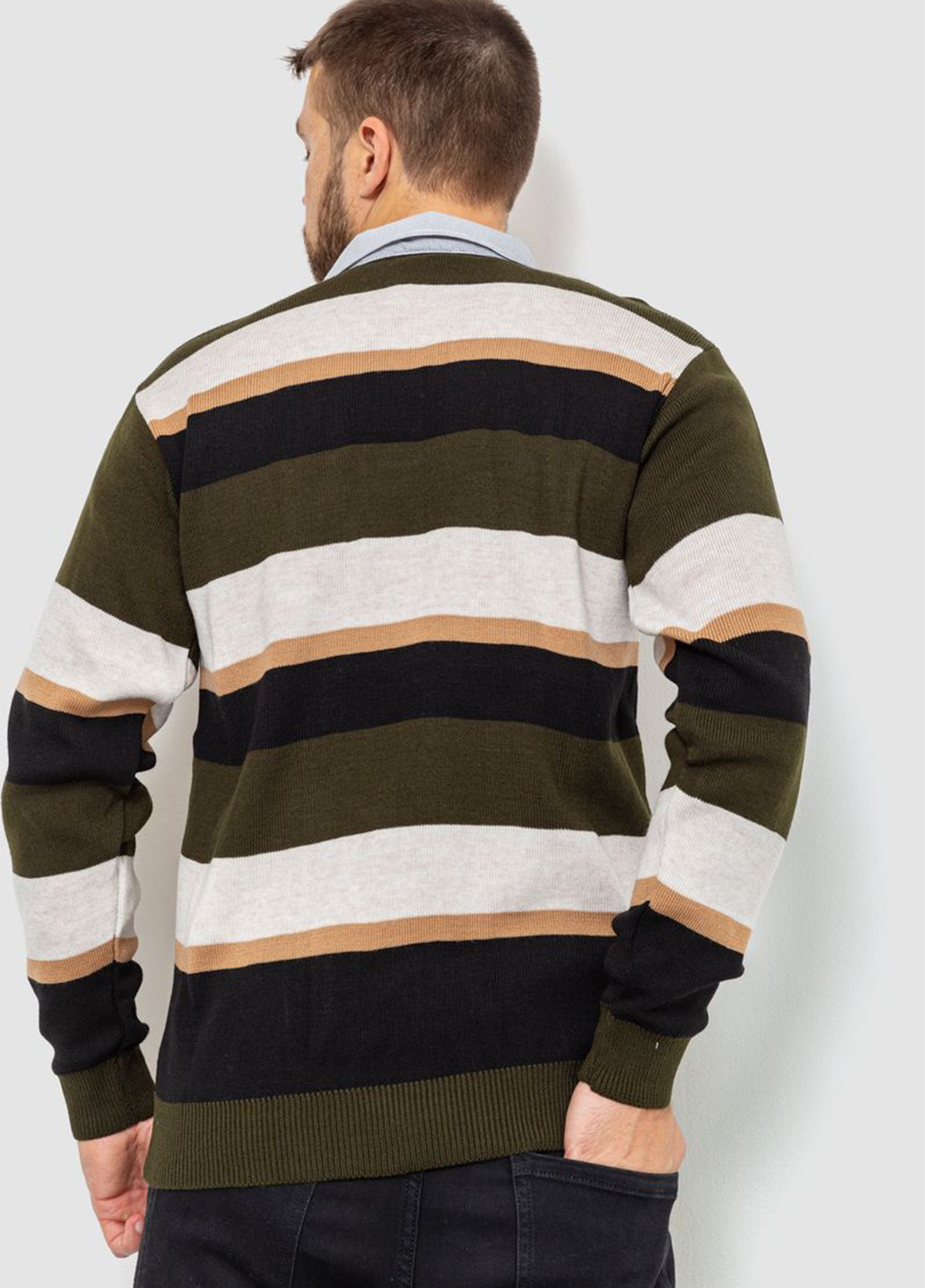 Кофейный демисезонный свитер Ager