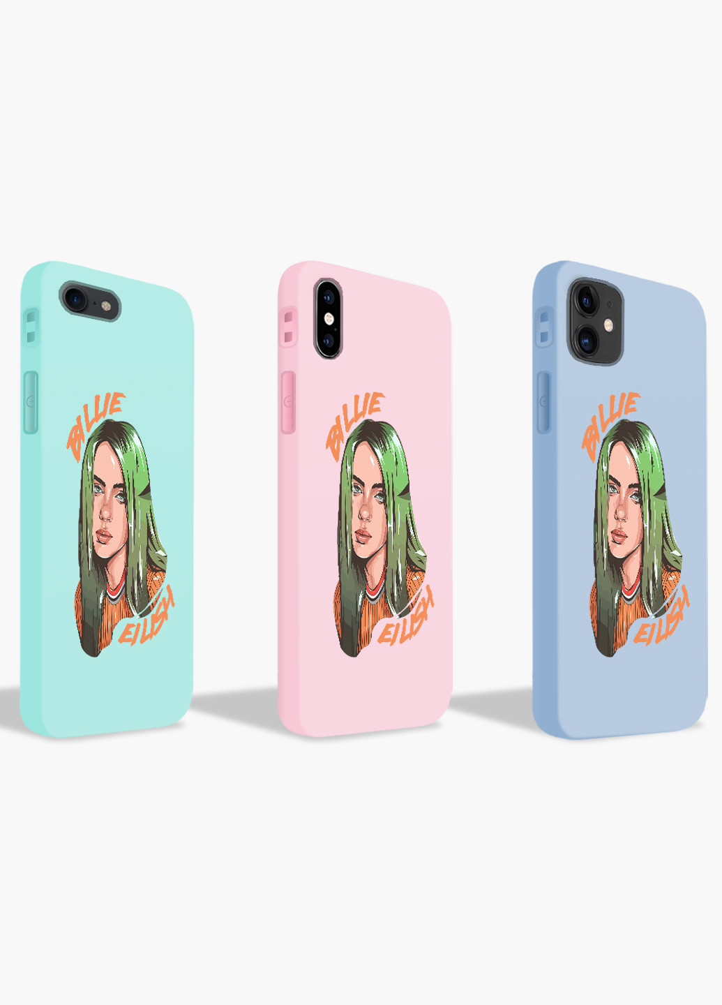 Чехол силиконовый Apple Iphone Xs Билли Айлиш (Billie Eilish) (8938-1599) MobiPrint (219504954)