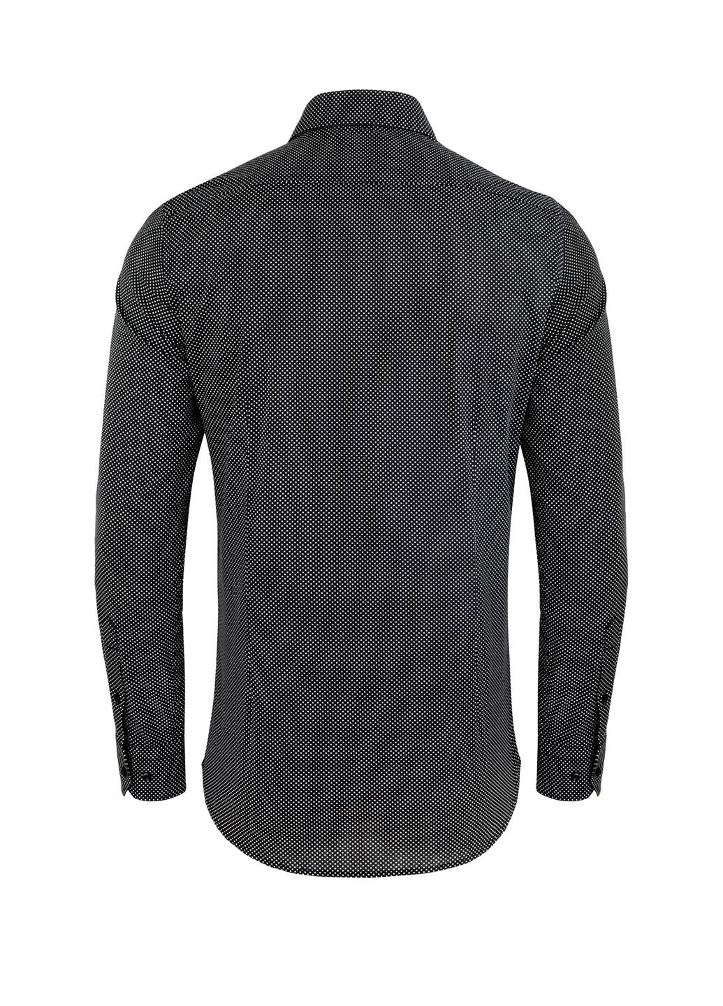 Черная кэжуал рубашка в горошек Pako Lorente с длинным рукавом