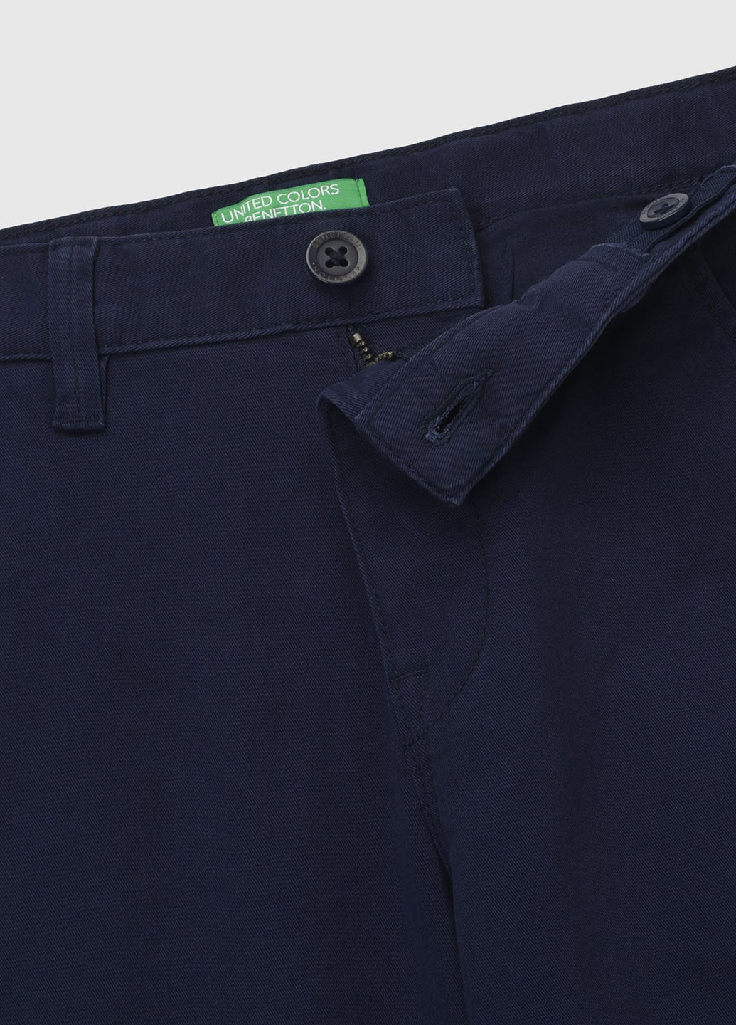 Темно-синие кэжуал демисезонные брюки прямые United Colors of Benetton