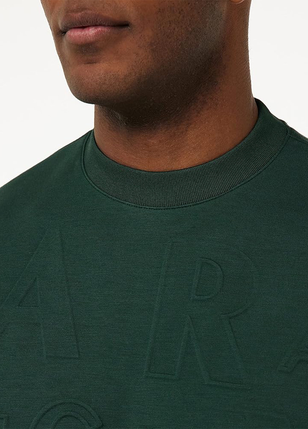 Світшот Armani Exchange - Вільний крій однотонний зелений кежуал модал, трикотаж - (292632546)
