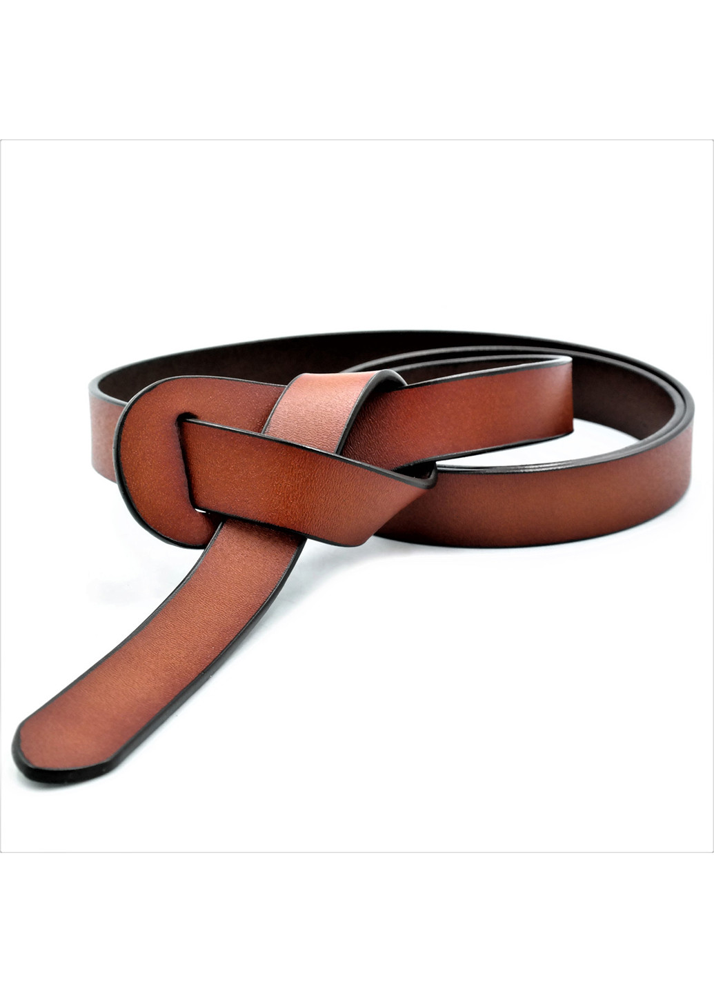 Жіночий шкіряний ремінь 110-120х2 см Weatro (252416225)