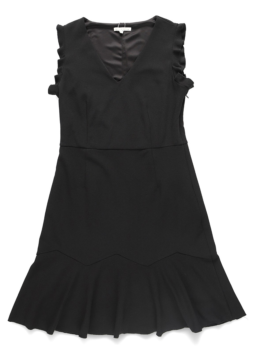 Черное кэжуал платье клеш MINT&BERRY однотонное