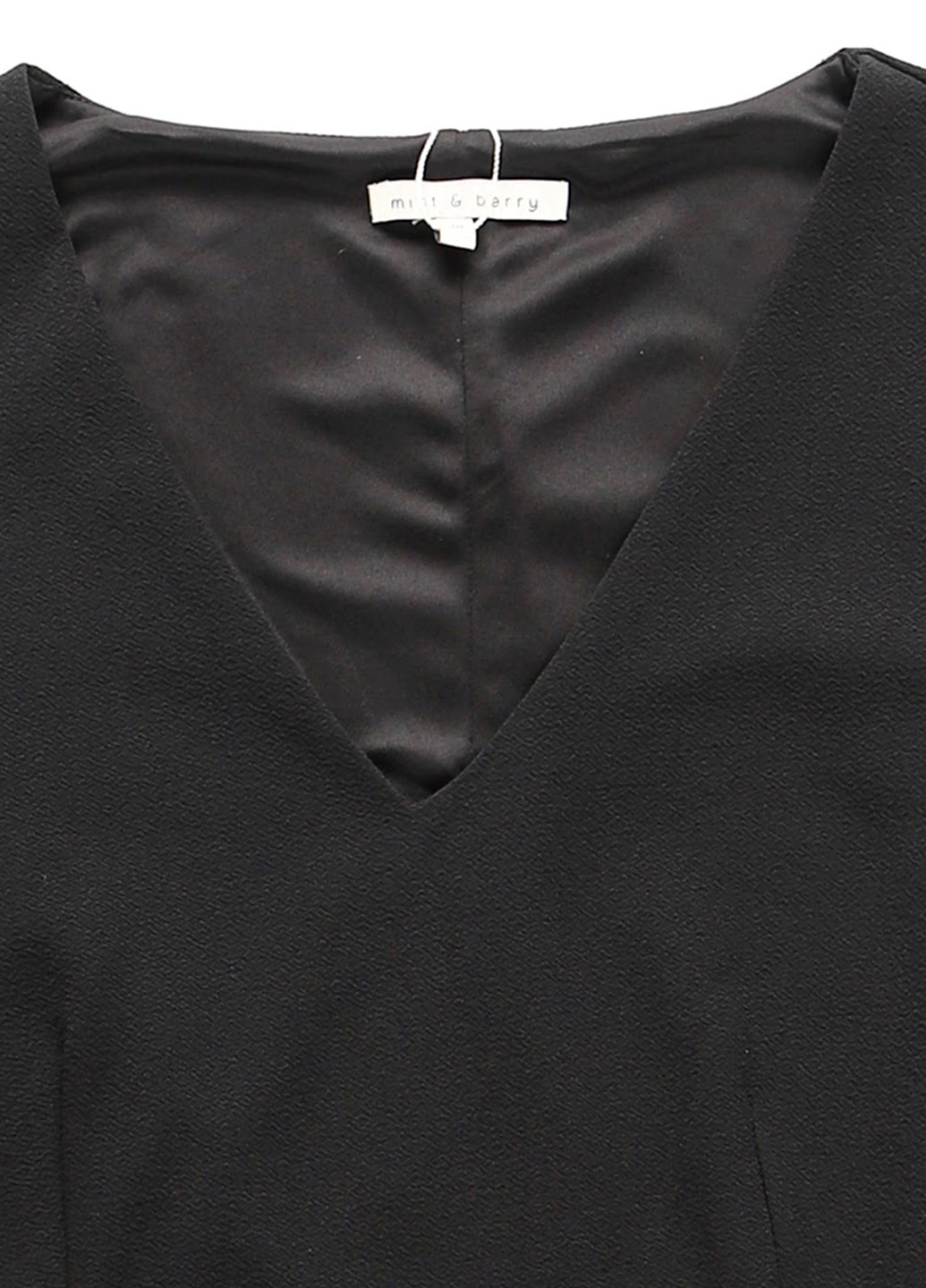 Черное кэжуал платье клеш MINT&BERRY однотонное