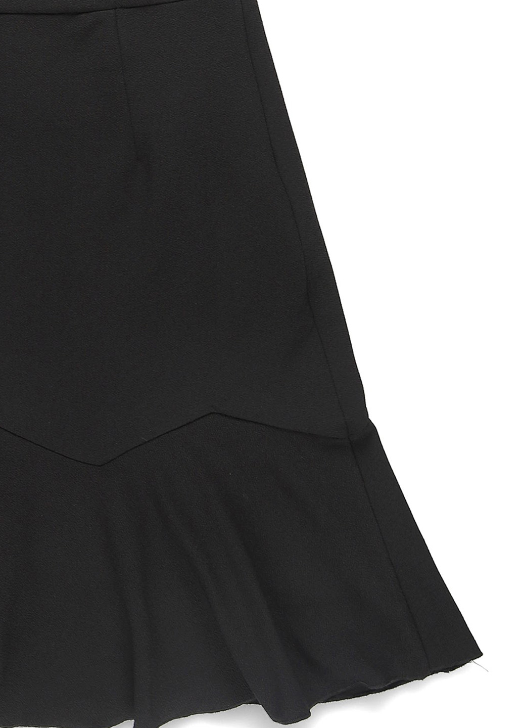 Черное кэжуал платье клеш MINT&BERRY однотонное