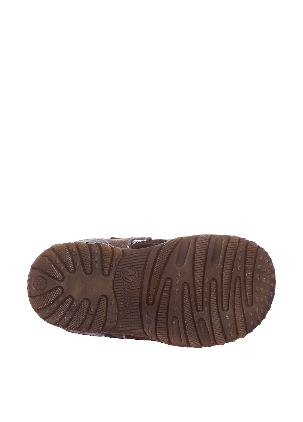 Темно-коричневые кэжуал сандалии Naturino на липучке