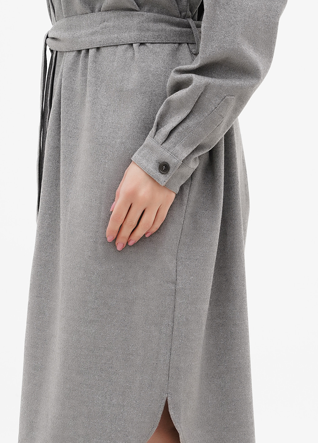 Світло-сіра кежуал сукня сорочка S.Oliver меланжева