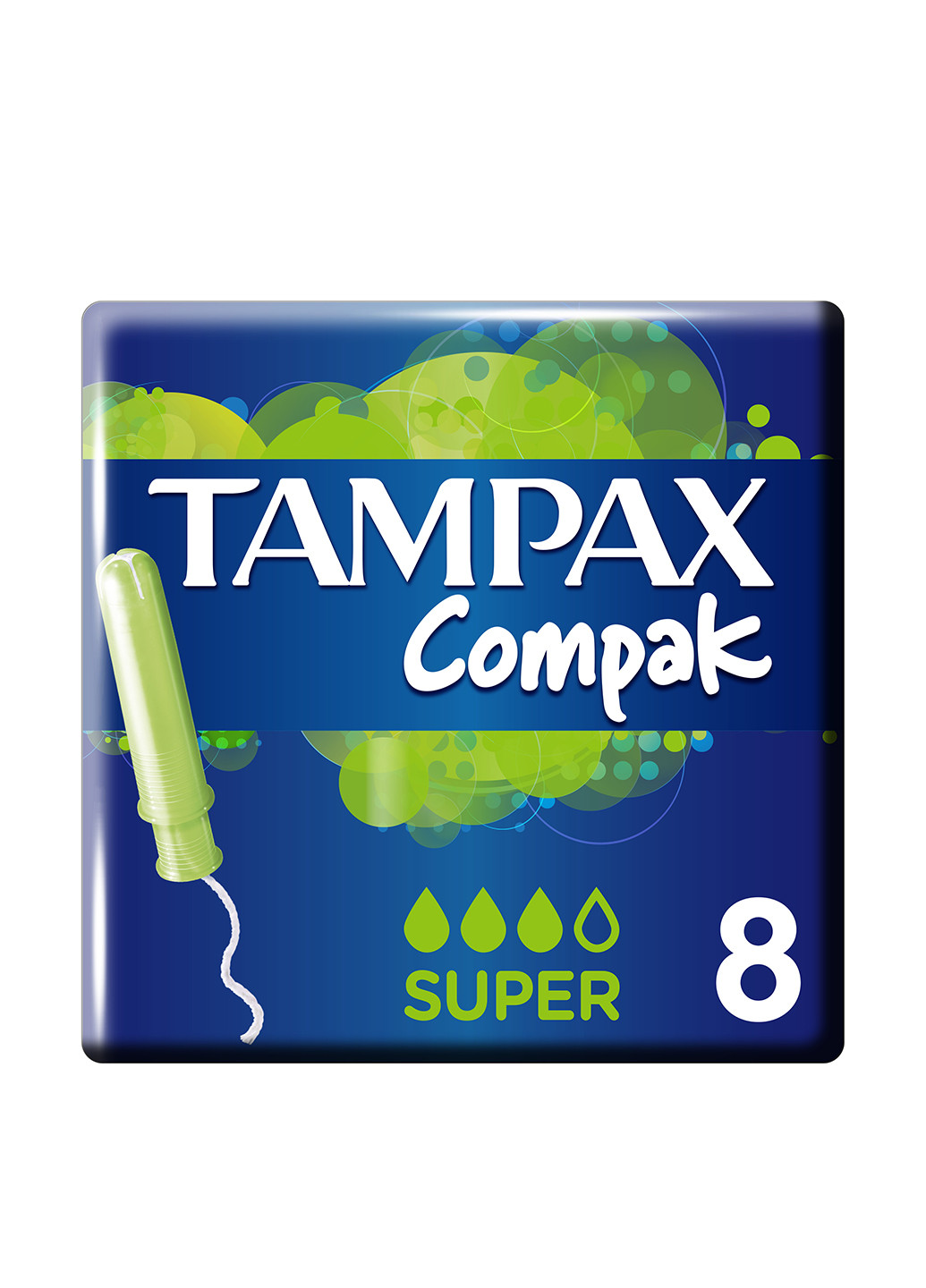 Тампоны Compak Super Single с апликатором (8 шт.) Tampax (98160392)
