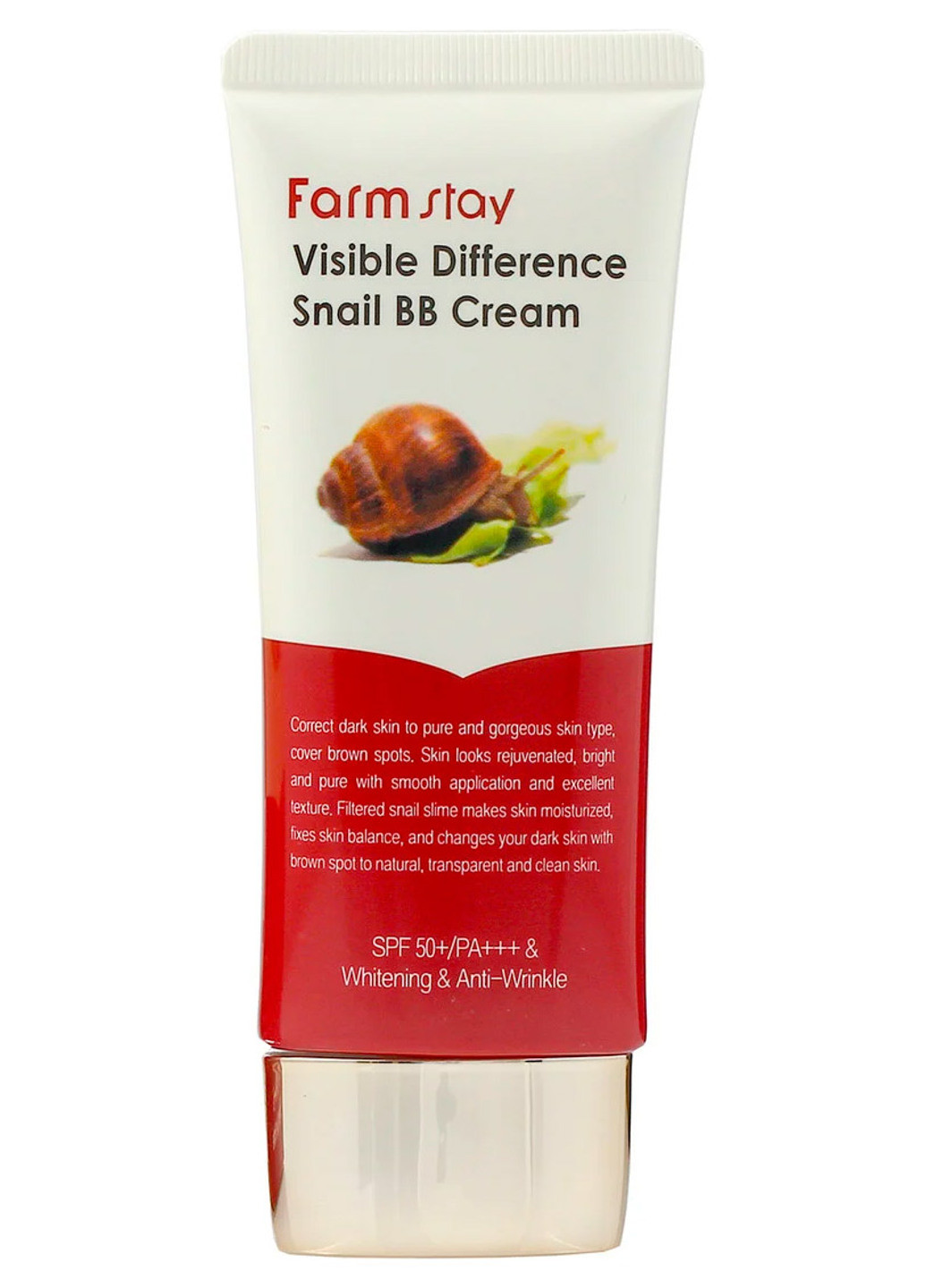 ББ-крем с экстрактом слизи улитки Visible Difference Snail BB Cream SPF 40 PA+ 50 г FarmStay (190432349)