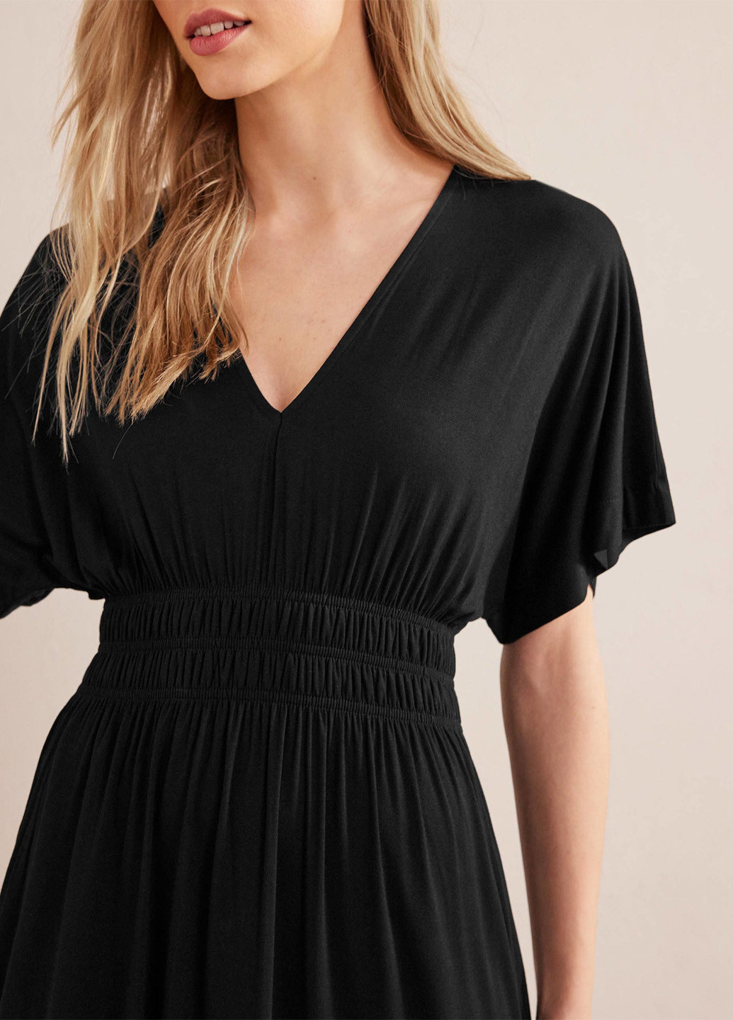 Чорна кежуал сукня в стилі армпір Boden однотонна