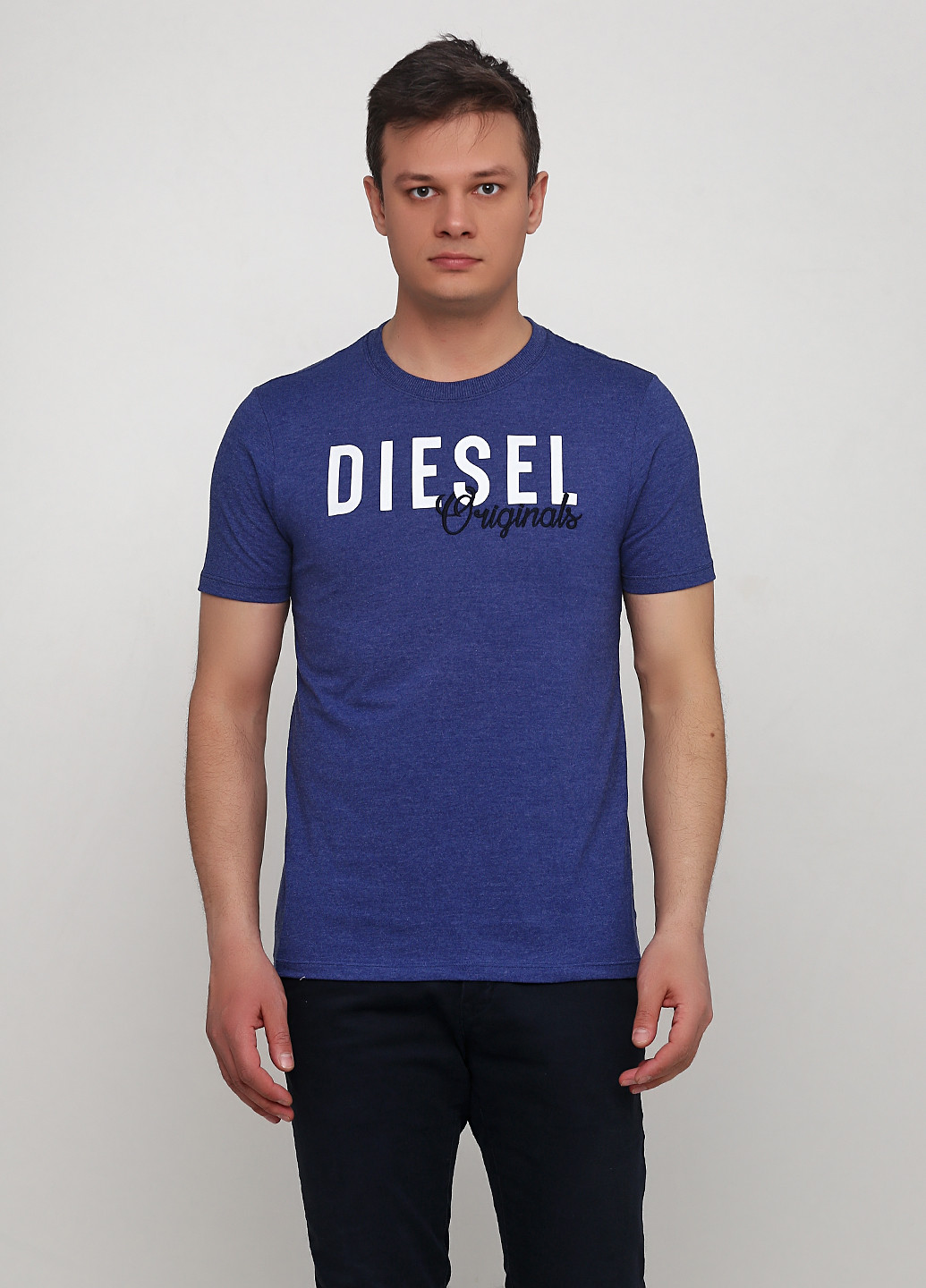 Синяя летняя футболка Diesel
