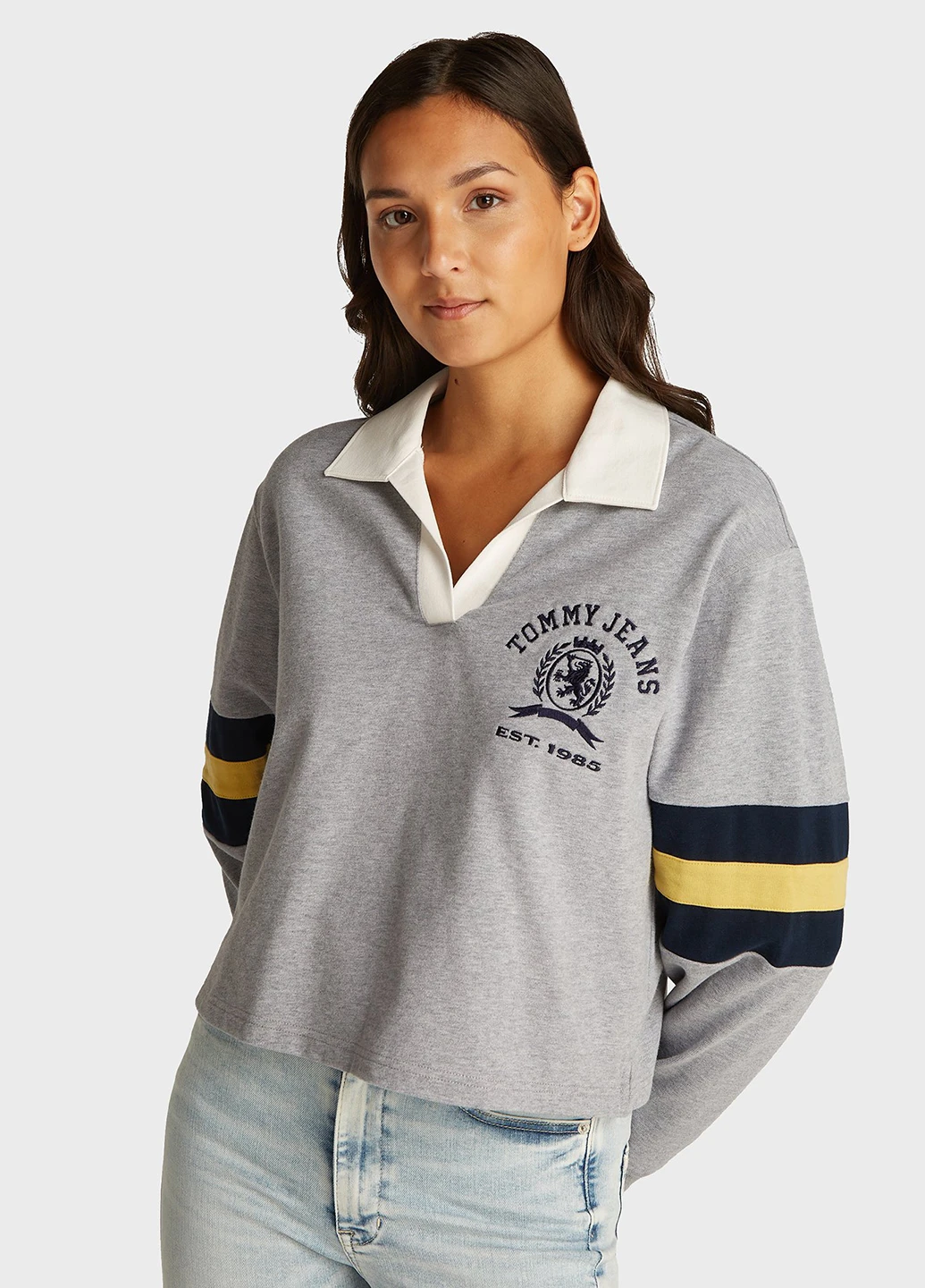 Сірий демісезонний пуловер пуловер Tommy Jeans
