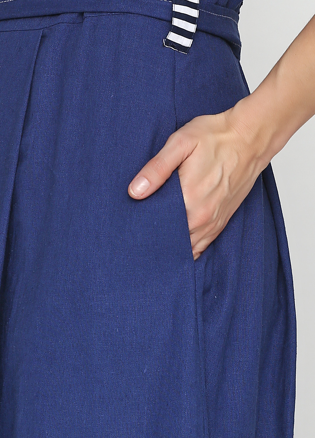 Темно-синя кежуал сукня Happy Dress в смужку