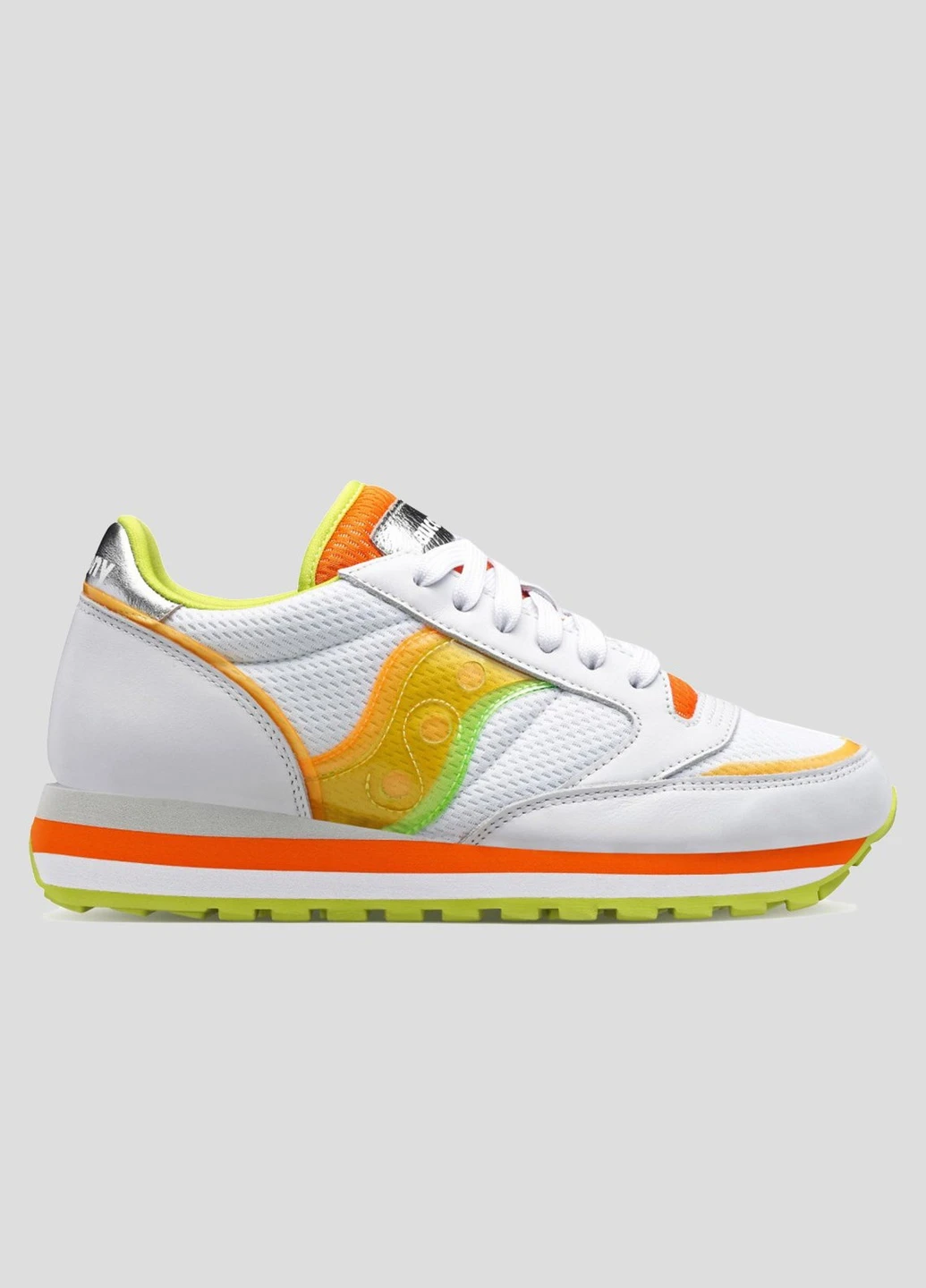Белые кроссовки Jazz Triple Saucony белые всесезоны (255171937)