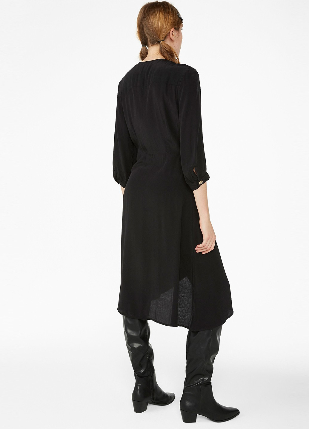 Чорна вечірня сукня Monki однотонна