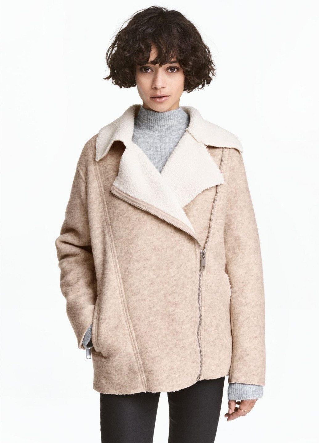 Бежевая куртка H&M