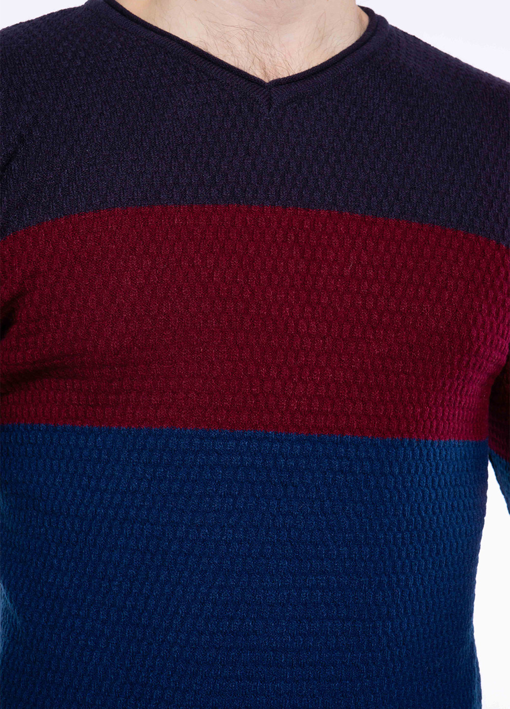 Комбинированный демисезонный пуловер пуловер Time of Style