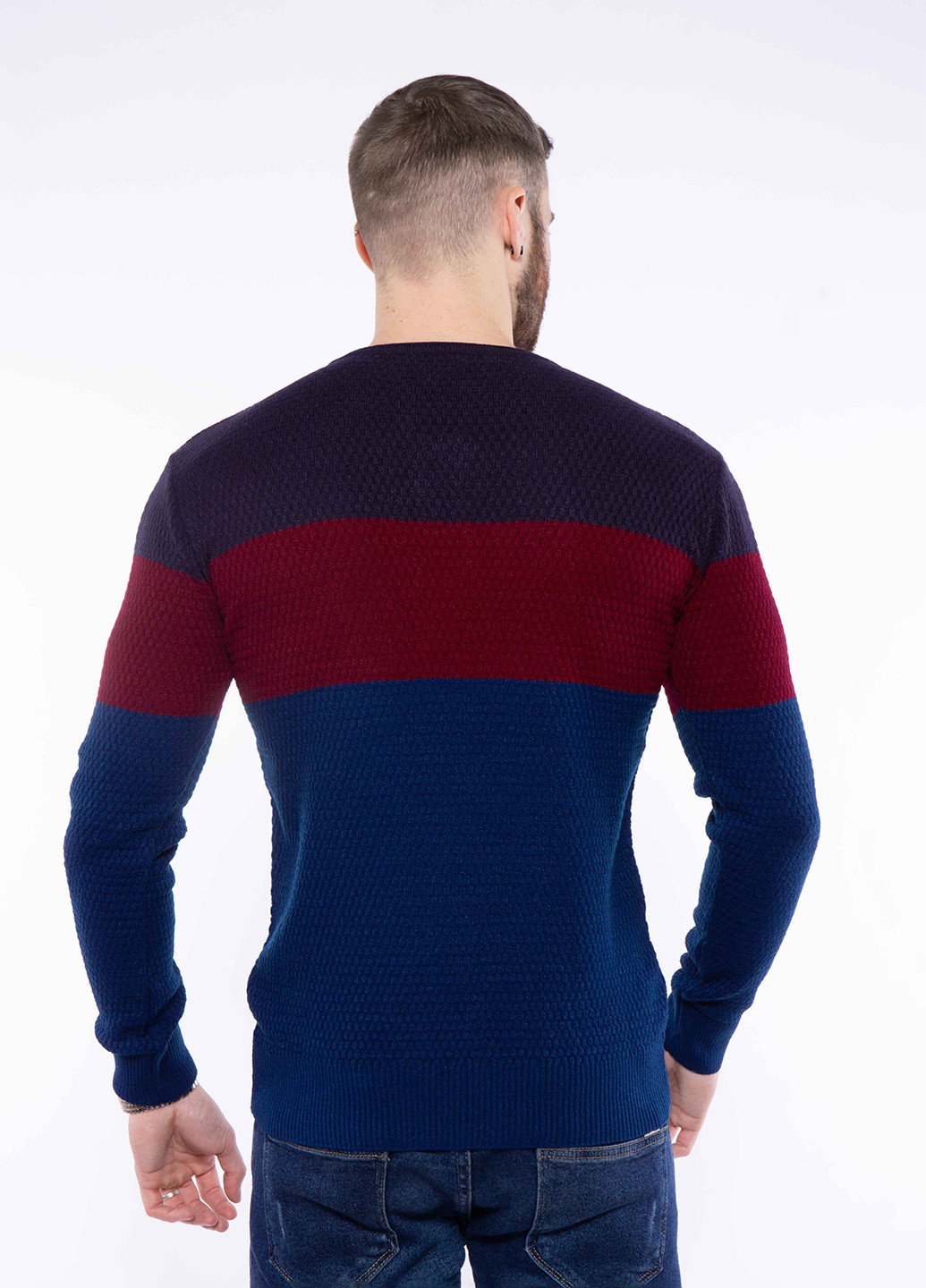 Комбинированный демисезонный пуловер пуловер Time of Style