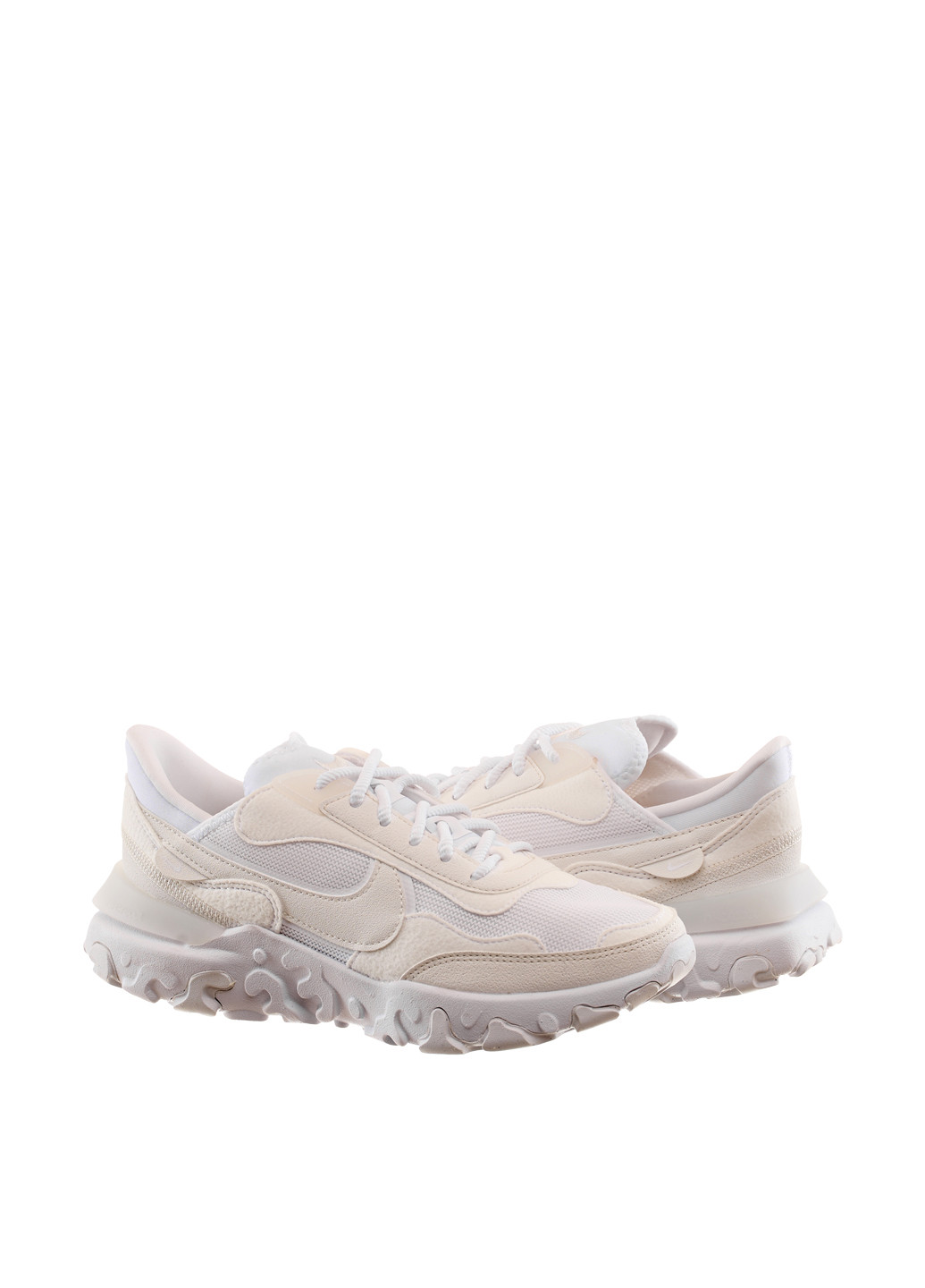 Кроссовки DQ5188-100 Nike REACT R3VISION белые демисезоны (311692655)