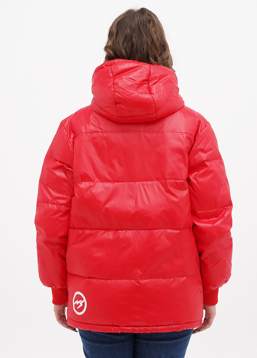 Красная демисезонная куртка No Brand