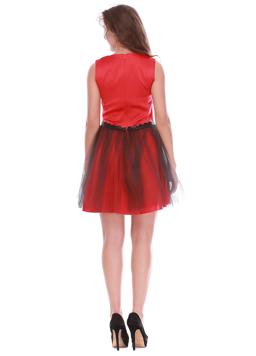 Червона коктейльна сукня Ut
