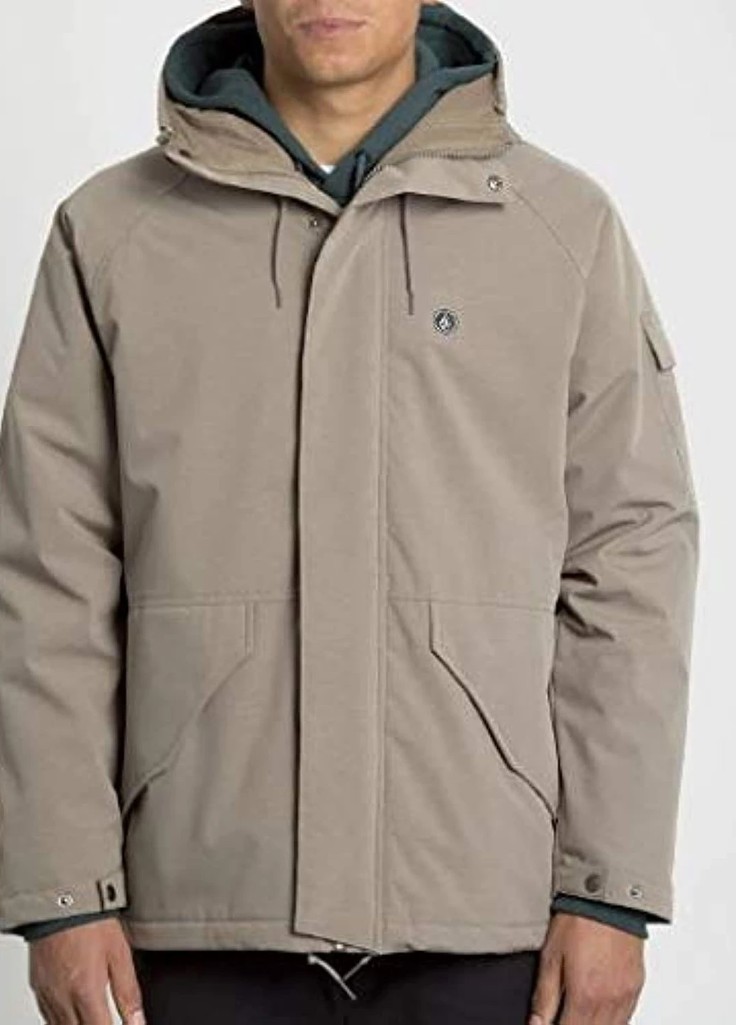 Оливковая (хаки) демисезонная куртка Volcom