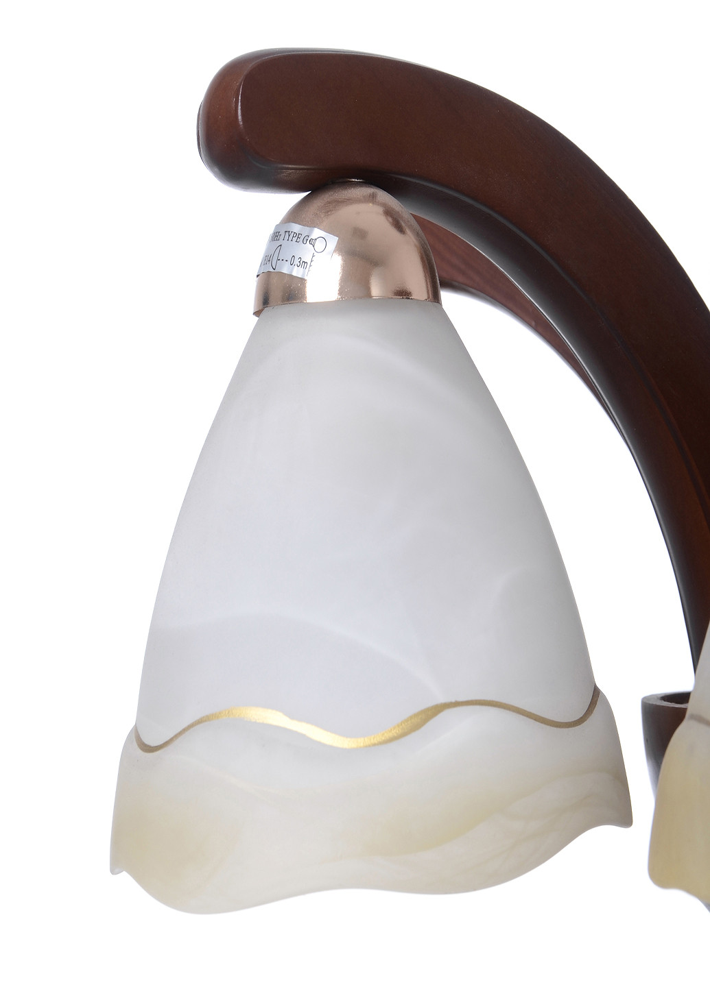 Люстра дерев'яна стельова для натяжної стелі підвісна BKL-412S/5 Brille (251290907)