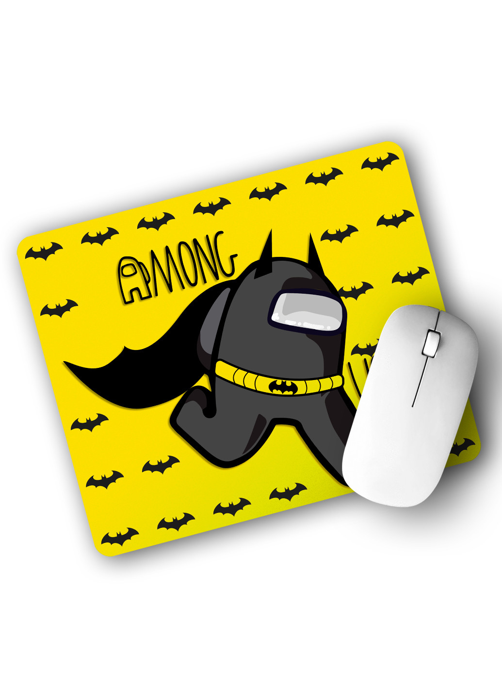Килимок для мишки Амонг Ас Бетмен Бетмен (Among Us Batman) (25108-2430) 29х21 см MobiPrint (224437374)
