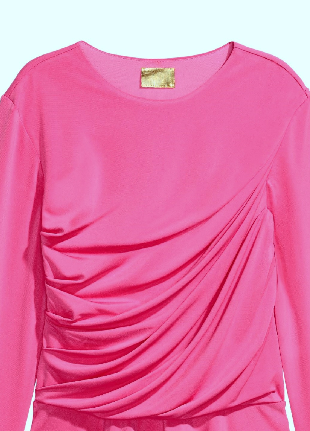 Рожева блуза з драпіруванням H&M